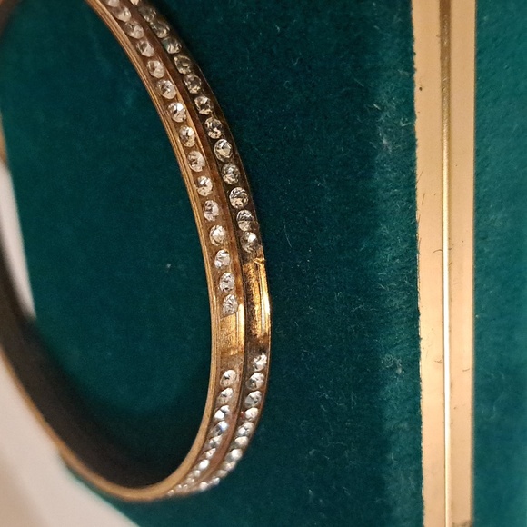 Bundle of 9 Super Sparkly Silver Gold and Red Glam Rhinestone Bracelets - Picture 11 of 12